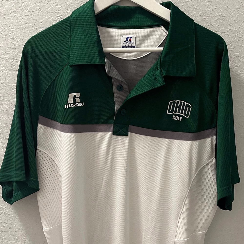 Men's Ohio University Golf Large Polo